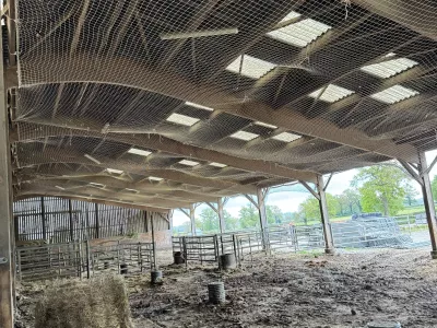 pose et dépose de filets antichute et de filets de protection